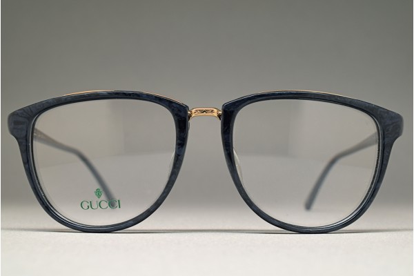 1980s GUCCI GG-3504 Navy Marble 53-18 1980s GUCCI GG-3504 Navy Marble 53-18