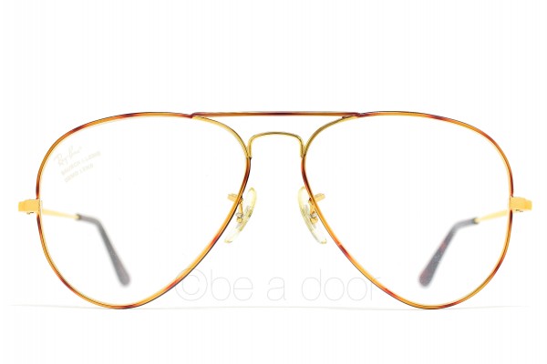 1990s B&L RayBan USA Large Metal I RX Frame (58-14) Tortuga / USA 1990s B&L RayBan USA Large Metal I RX Frame (58-14) Tortuga / USA
