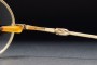 1990s OLIVER PEOPLES OP-75 G (42-23) Oval Telescopic Temple / JAPAN