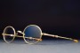 1990s OLIVER PEOPLES OP-75 G (42-23) Oval Telescopic Temple / JAPAN