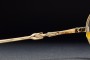 1990s OLIVER PEOPLES OP-75 G (42-23) Oval Telescopic Temple / JAPAN