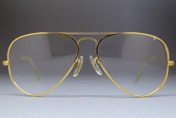 1970s B&L Ray-Ban 1/10 14K GF Metal Rx Frame 56-14