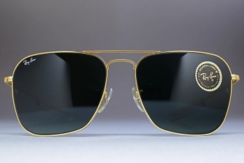 B&L Ray-Ban USA Caravan Straight temple Gold / G-15 58-16 W0768