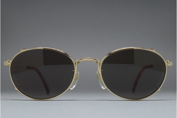 Polo by Ralph Lauren MS-57 GP Oval Frame with Clip on Sunglasses Polo by Ralph Lauren MS-57 GP Oval Frame with Clip on Sunglasses