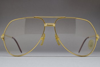 Cartier Vendome Louis 62-14 Photochromic Brown Mineral glass lenses