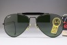 B&L Ray-Ban USA Black Outdoorsman I Cable Temple 58-14 Black / G-15