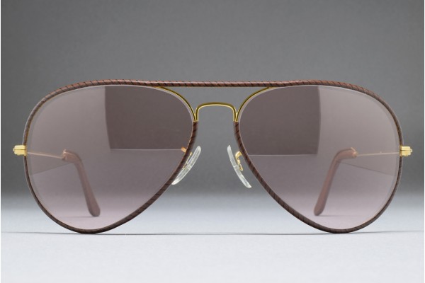 B&L Ray-Ban USA Large Metal II Leathers (62-14) Brown - Arista / G.Pink B&L Ray-Ban USA Large Metal II Leathers (62-14) Brown - Arista / G.Pink