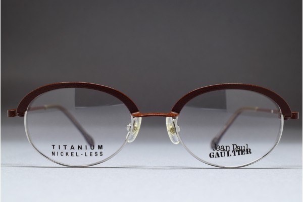 Jean Paul GAULTIER 55-0029 Titanium (47-18) Dark Brown - Silver Jean Paul GAULTIER 55-0029 Titanium (47-18) Dark Brown - Silver
