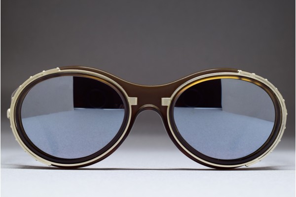 Jean Paul GAULTIER 56-6001 (51-21) Matte Brown Crystal - Matte Silver / Grey w. Mirror Jean Paul GAULTIER 56-6001 (51-21) Matte Brown Crystal - Matte Silver / Grey w. Mirror