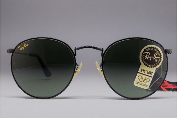 B&L Ray-Ban Round Metal Black G-15 Lenses B&L Ray-Ban Round Metal Black G-15 Lenses