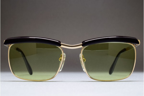 Bausch & Lomb Mod 227 1/20 12K Gold Filled (50-16) Browline West Germany (C.Gold / Green) Bausch & Lomb Mod 227 1/20 12K Gold Filled (50-16) Browline West Germany (C.Gold / Green)