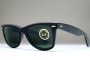 B&L Ray-Ban USA Wayfarer (50-22) Ebony Matte - G-15 / USA