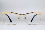 Bausch & Lomb Mod 227 1/20 12K Gold Filled (50-16) Browline West Germany (Gold / Grey)