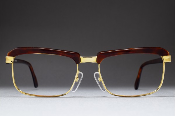 ESSEL HOYA C 0899 Gold Filled Browline Frame (51-19) / FRANCE ESSEL HOYA C 0899 Gold Filled Browline Frame (51-19) / FRANCE
