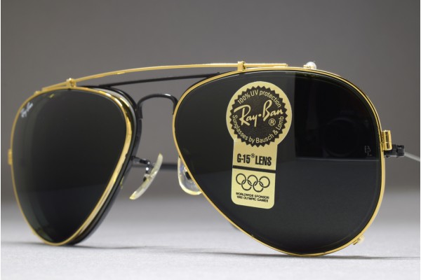 B&L Ray-Ban USA METAL Clip On 58mm Arista / G-15 B&L Ray-Ban USA METAL Clip On 58mm Arista / G-15