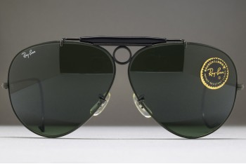 B&L Ray-Ban USA Shooter Cable Temple (62-8) Black / G-15