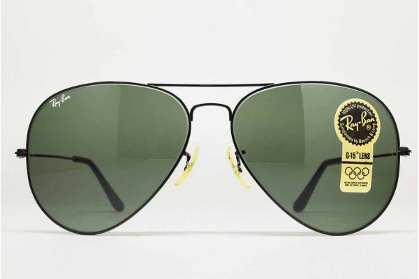 1990s B&L Ray-Ban USA Large Metal II (62-14) Black - G-15 / USA 1990s B&L Ray-Ban USA Large Metal II (62-14) Black - G-15 / USA