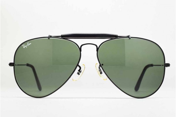 1990s B&L Ray-Ban USA Outdoorsman (58-14) Black - G-15 / USA 1990s B&L Ray-Ban USA Outdoorsman (58-14) Black - G-15 / USA