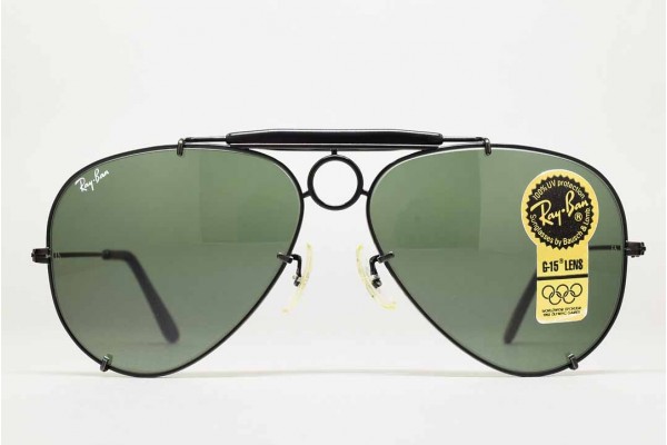 1990s B&L Ray-Ban USA Sharp Shooter I (58-14) Black - G-15 / USA