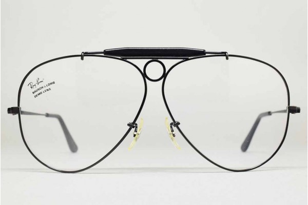 1990s B&L Ray-Ban USA SHOOTER RX Frame (62-8) Black / USA 1990s B&L Ray-Ban USA SHOOTER RX Frame (62-8) Black / USA