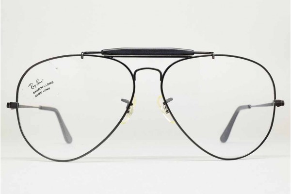 1990s B&L Ray-Ban USA OUTDOORSMAN II RX Frame (62-14) Black / USA 1990s B&L Ray-Ban USA OUTDOORSMAN II RX Frame (62-14) Black / USA