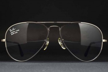 1990s B&L Ray-Ban USA Large METAL I RX Frame (58-14) Gunmetal / USA