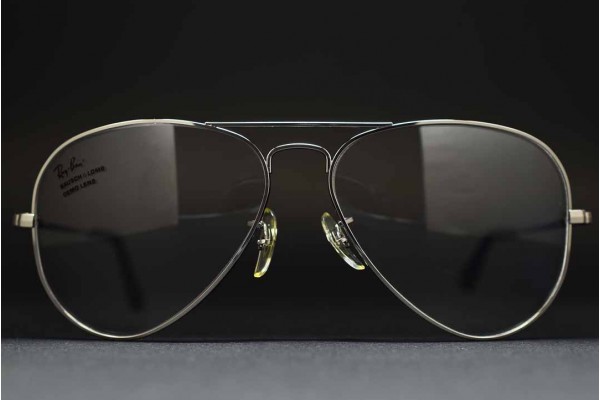 1990s B&L Ray-Ban USA Large METAL I RX Frame (58-14) Gunmetal / USA 1990s B&L Ray-Ban USA Large METAL I RX Frame (58-14) Gunmetal / USA