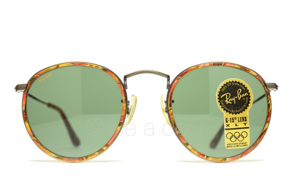 1990s B&L RayBan USA Round Metal Insert (50-22) ＜Bronze