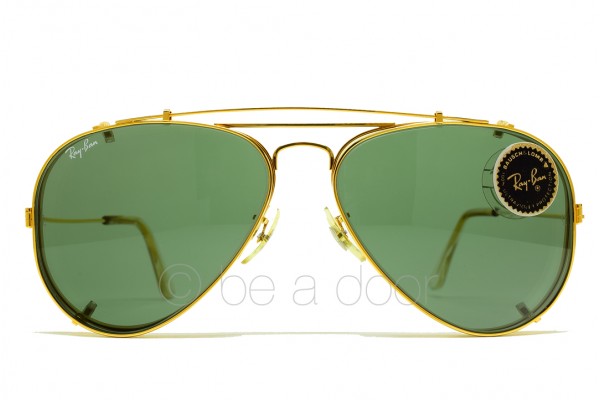 1990s B&L RayBan Large Metal (58) Clip On / USA 1990s B&L RayBan Large Metal (58) Clip On / USA