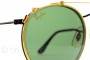 1990s B&L RayBan Round Metal (50) Clip On / USA