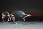 1990s Yves Saint Laurent 30-0076 (56-17) Titanium / JAPAN